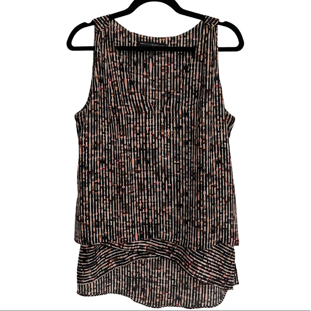 White House Black Market Layered Top